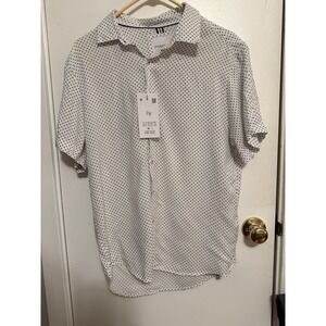 Men's‎ Denim & Flower Button Down Shirt